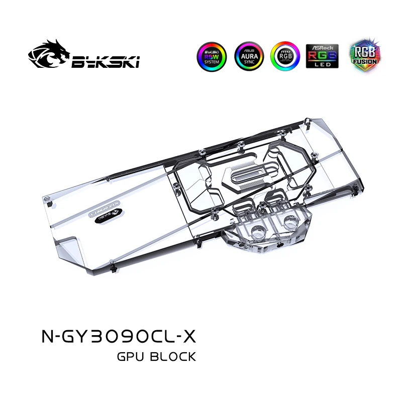 Uso Del Blocchetto Dell'Acqua Della Gpu Di Bykski Per Il Classico 24Gb Di Galax Rtx 3090/La Scheda Video 24Gb Della Massa 24Gb Del Ventilatore Rtx 309