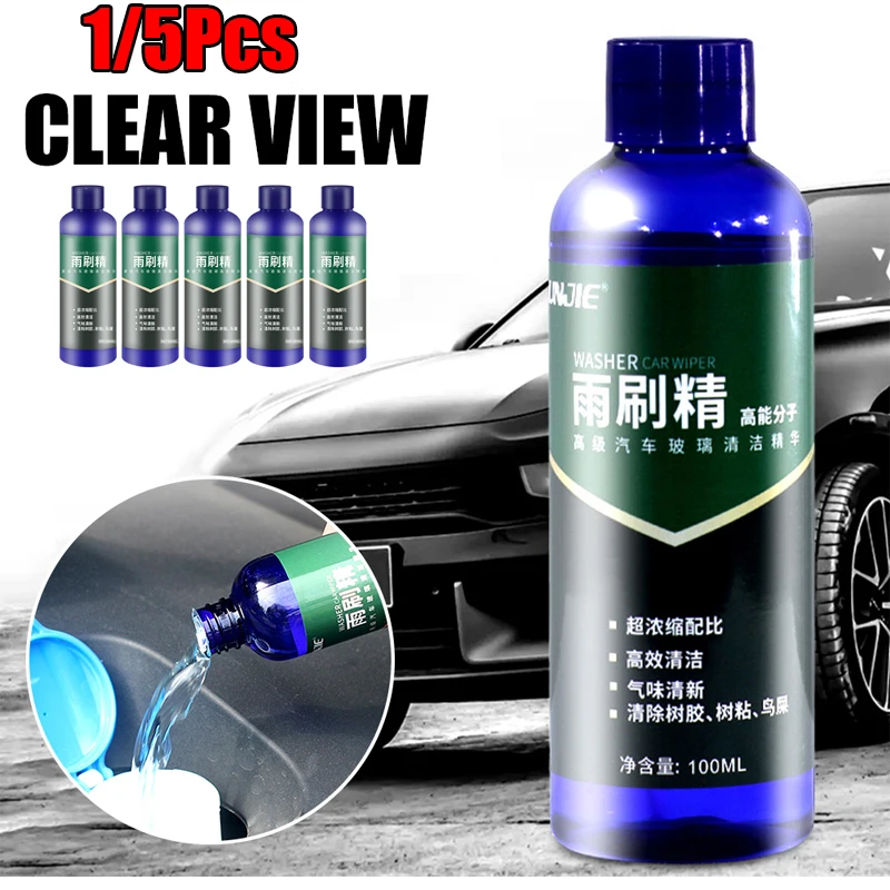 

New Fluid Cleaner Car Windshield Cleaner Auto Washer Agent Universal Automobile Glass Water Dust Soot Remover Oil Film Cleaning