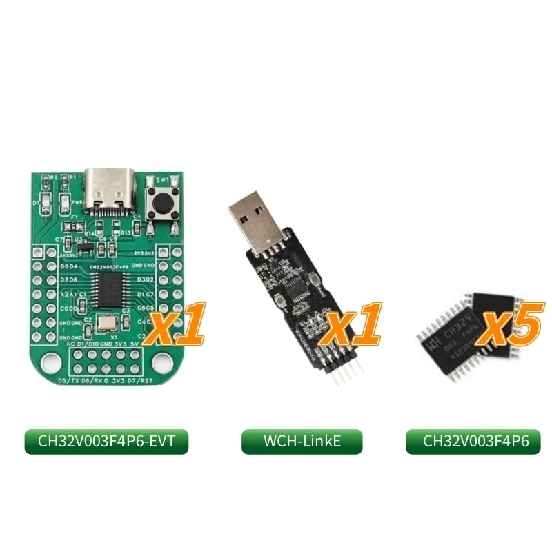Enhanced Development Board with QingKe RISC-V2A MCU, 1-Wire SDI System, 48MHz Frequency