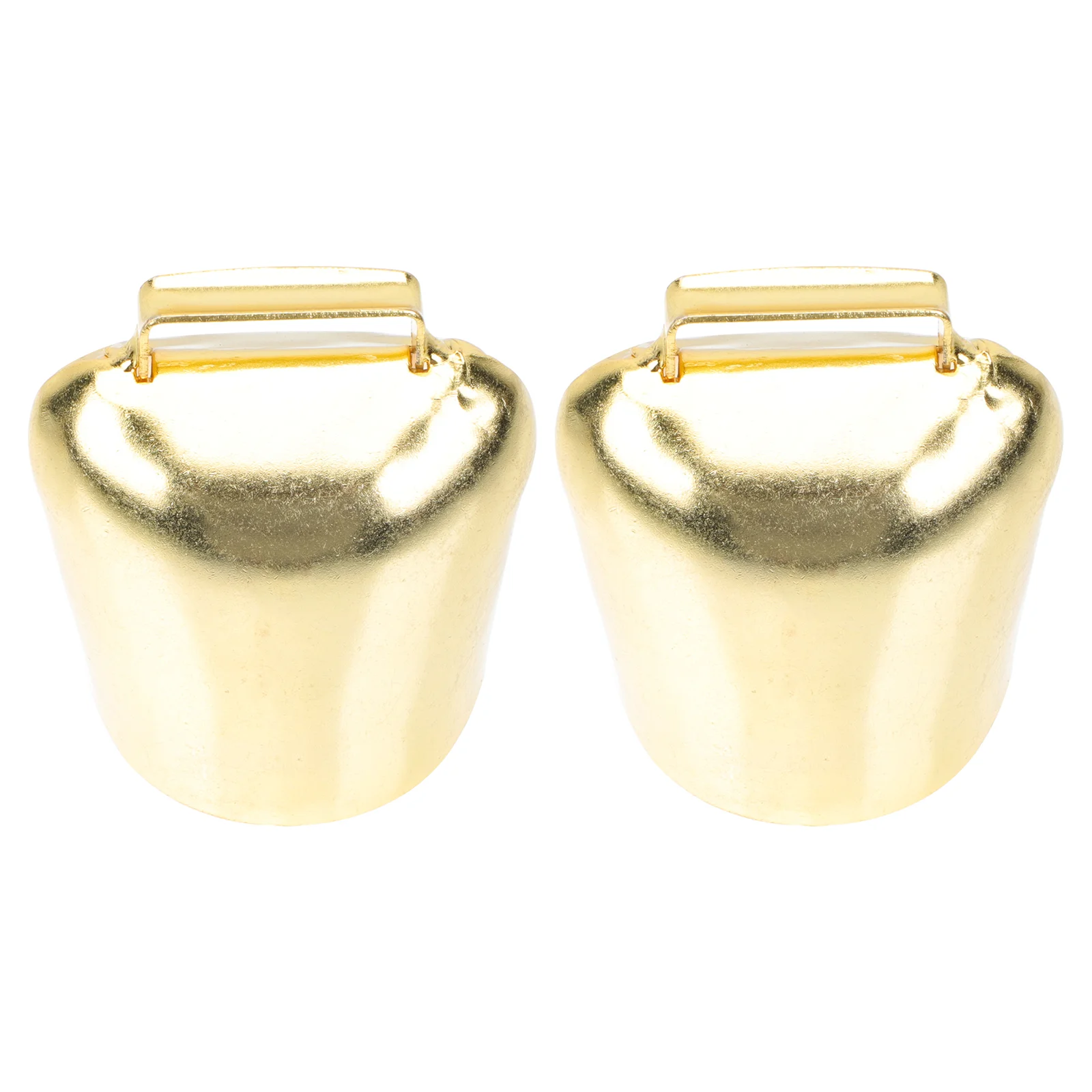 

2 Pcs Thickened Cattle and Sheep Bells Vintage Design Hanging Iron Xmas Retro Horse Pet Collar Ornaments