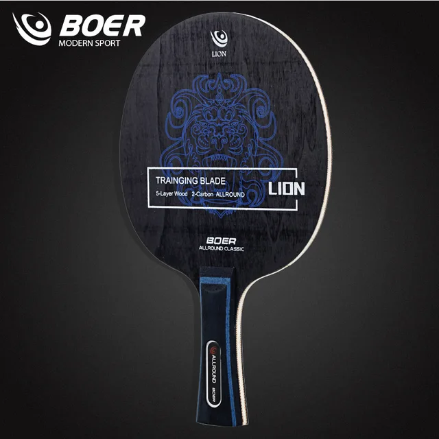 Boer Lion Table Tennis Blade 5+2 Wood Ping Pong Blade Good for Attack with Fine Control