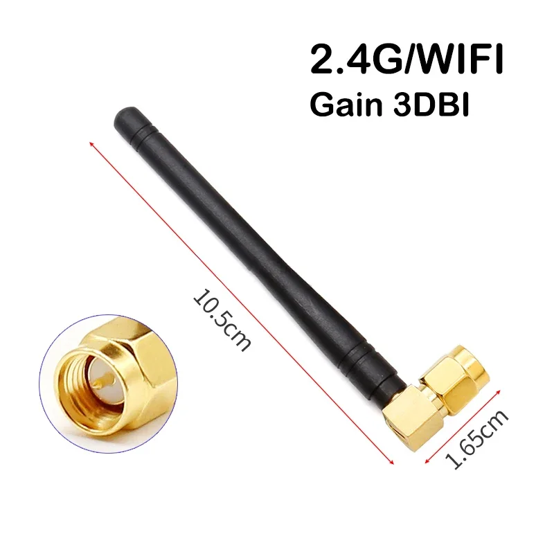 1pcs 2.4G WiFi Antenna Bluetooth ZigBee Signal Booster 4dbi External High Gain A