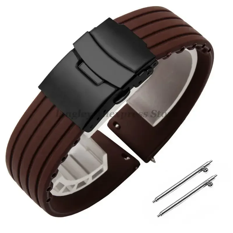 Versatile Quick Release Silicone Watchband - Multiple Sizes with Rubber Straps