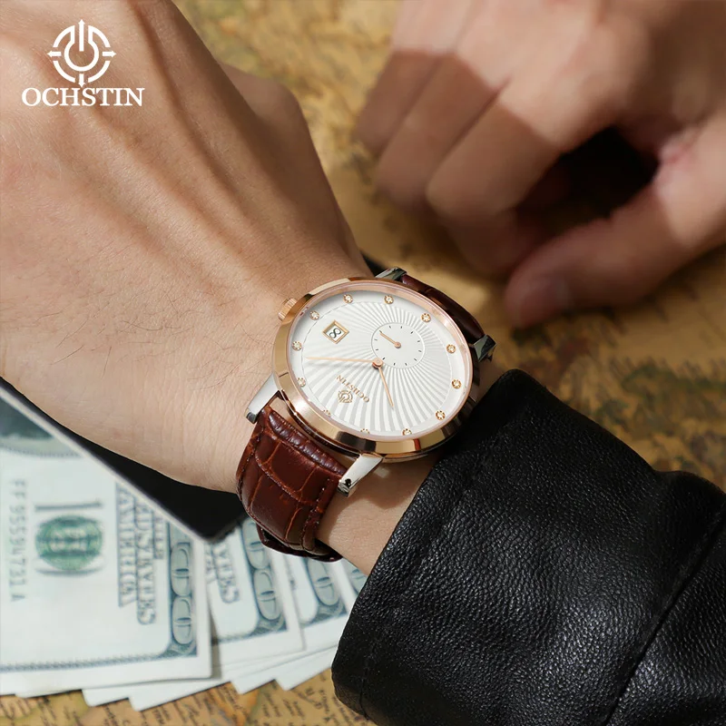 OCHSTIN Leisure and Comfort Prominente Celebrity Series New 2024 Multi functional Quartz Movement Watch Men's Quartz Watch