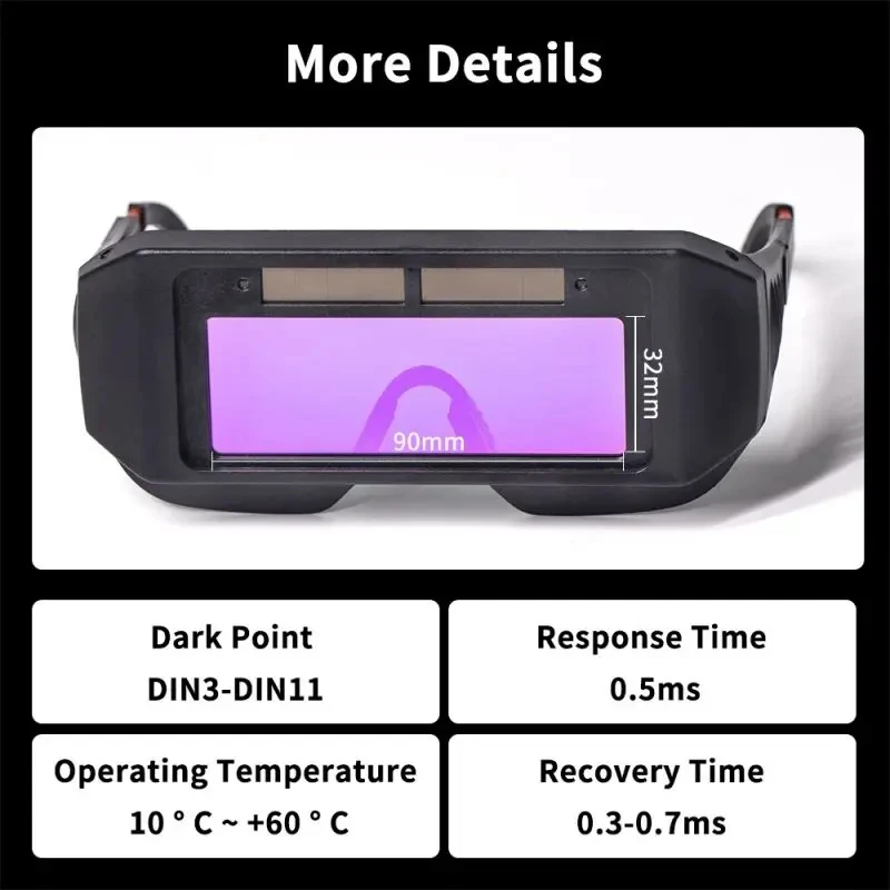 Solar Powered Welding Helmet Auto Darkening Welding Goggles LCD Welder Glasses for TIG MIG MMA Plasma Welder Glasses welding helmet