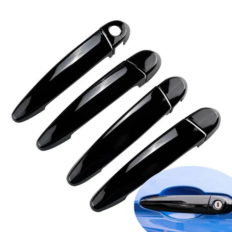 

FUNDUOO for BMW 4 Series 2013-2019 Carbon Fiber Chrome Car Door Handle Cover Trim Sticker Styling Auto Accessories
