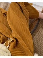 plus Size Women's Comfortable Wide Leg Corduroy Pants Dstring High Waist Loose Fit Autumn Winter Casual Long Trousers - Image 5