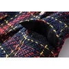 Autumn Winter Super Quality Scotticize Vintage Style Thick Woolen Red Plaid Pattern Slim Fit Women Blazer Outerdoor Jackets 4