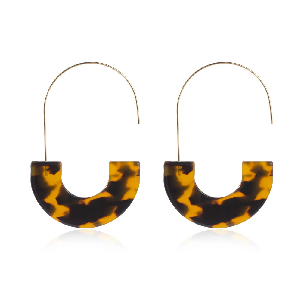 

VAE3 Earrings for Women Fashion Acrylic Link Chain Hanging Earrings Wholesale Jewelry Gifts