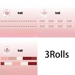 Crimson Prelude PET Glitter Sand Journal Decor Tape - Creative Stationery Collection (B)