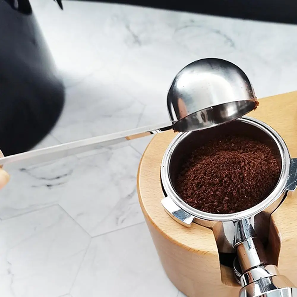 Description Picture 4 of itemEspresso Scoop With Tamper 2 In 1 Coffee Spoon With Powder Hammer Tamping Stainless Steel Ground Coffee Tablespoon For K Cups