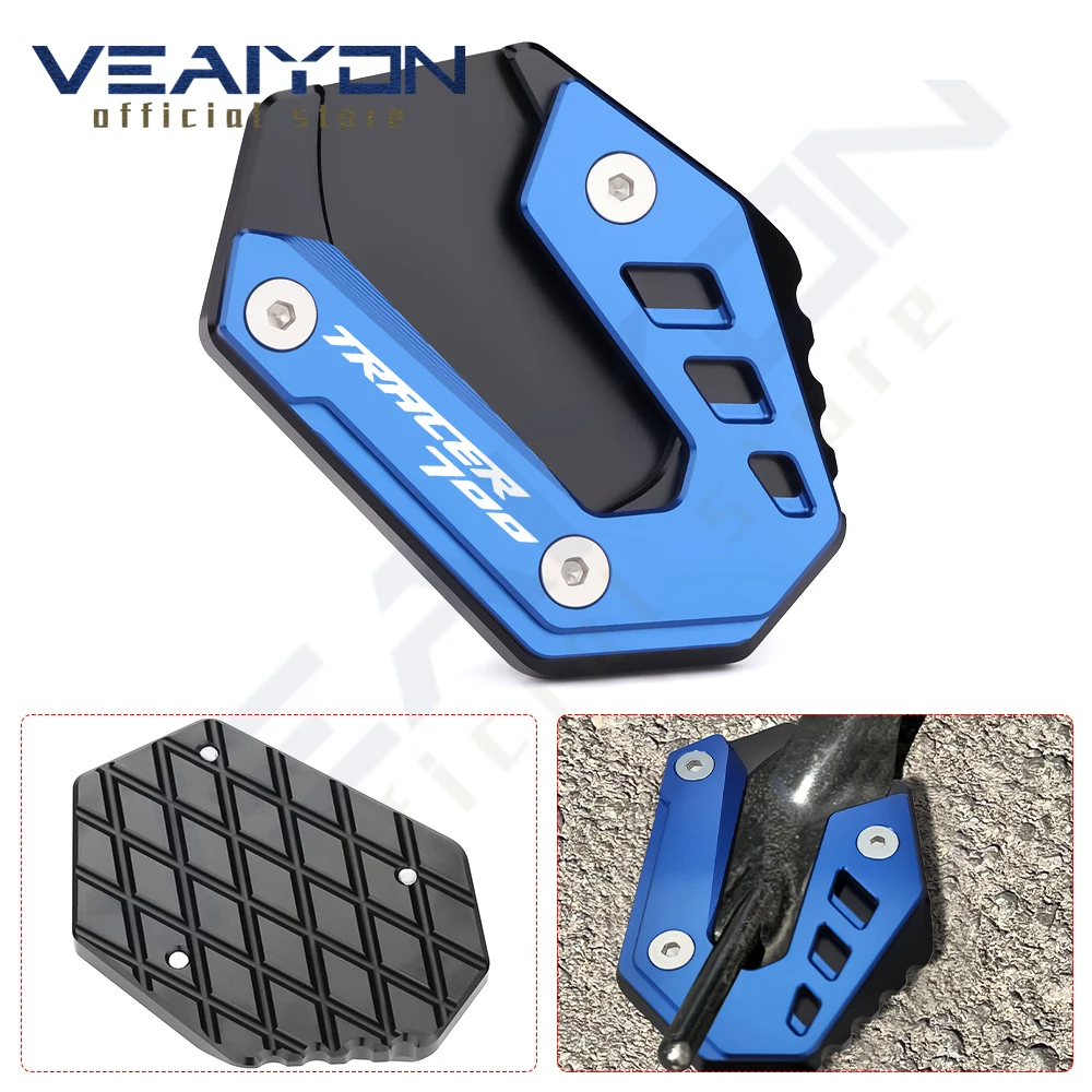 

For YAMAHA TRACER700 Tracer 700 FJ-07 2016-2020 Motorcycle CNC Aluminum Kickstand Side Stand Enlarger Extension Pad Accessories