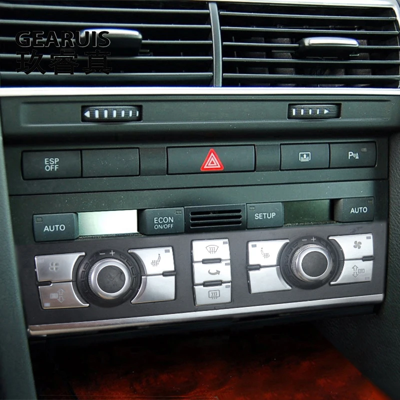 CANJPTON Kompatibel Mit Audi A6 C6 S6 Allroad Q7 A8 S8 Multimedia Knopfabdeckung Multimedia MMI Hauptmenü Drehschalter Knopfkappe Lautstärkeregler Drehknopf 4F0919069