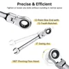 6mm 7mm 8mm 9mm 10mm 11mm 12mm 13mm 14mm 15mm 16mm 17mm 18mm 19mm Reversible Ratchet Wrench Ratcheting Socket Spanner Nut Tools 3