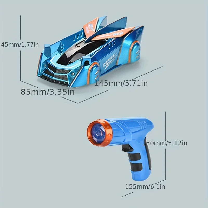 1pc light tracking sensor wall climbing car, will climb the wall of the remote control car, wall climbing land 2 modes, recharge 6