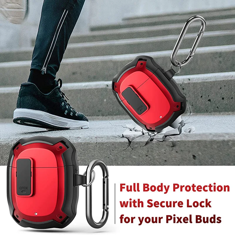 Shockproof Wireless Earphone Case with Security Lock