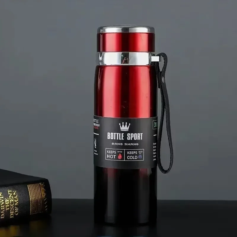 Stainless Steel Thermal Water Bottle - 800ML Vacuum Insulated Flask