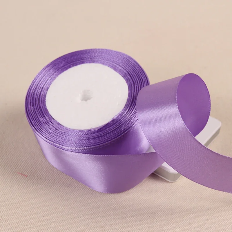 Purple Lavender Violet Satin Ribbons Christmas Wedding Romantic Silk Ribbon DIY Handmade Crafts 6-10-15-20-25-40-50mm Ribbons Satin Ribbons Ribbon Supplies Christmas Ribbon Satin Ribbon Chiffon Silk Ribbon Ribbon Decoration