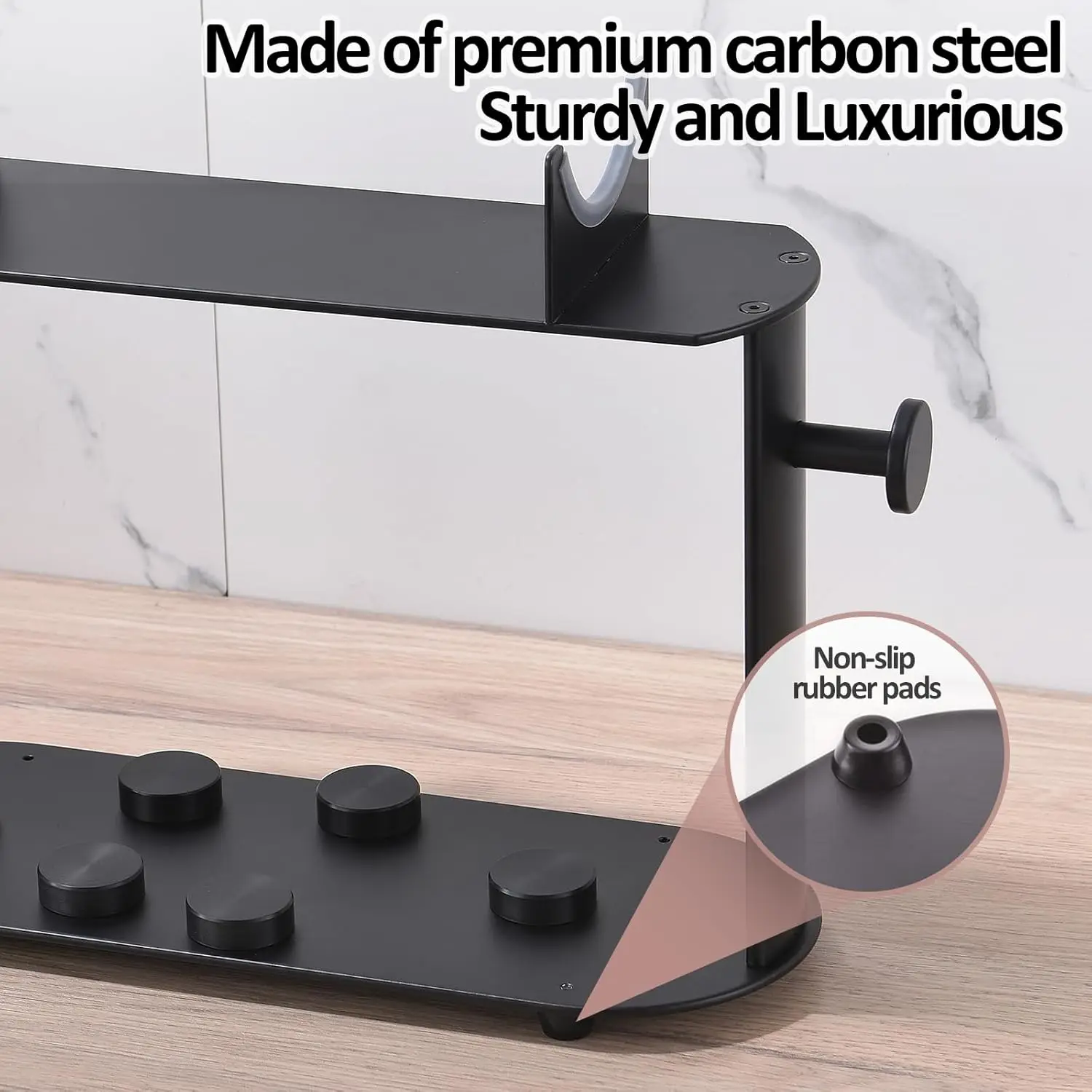 Stand Holder Compatible with Shark FlexStyle Desktop Organizer for Storage Attachments, Rack with Cord Hanger for Accessories