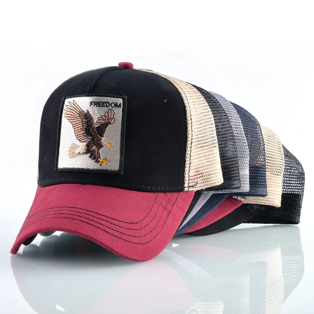 Fashion Baseball Cap With Eagle Embroidery Patch Men And Women Four Season Outdoor Trucker Cap Outdoor Casual Sport Visor Hat baseball cap