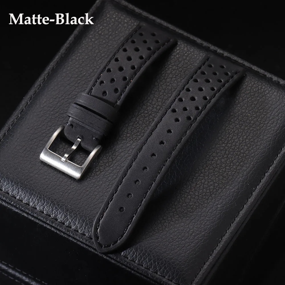 Premium Genuine Cowhide Leather Strap - Soft Breathable Retro Wristband