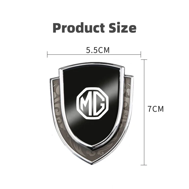자동차 3D 금속 자동차 사이드 펜더 스티커 모리스 차고 모터 MG ZS GS MG5 6 mg3 건담 350 부품 TF 헥터 HS 액세서리