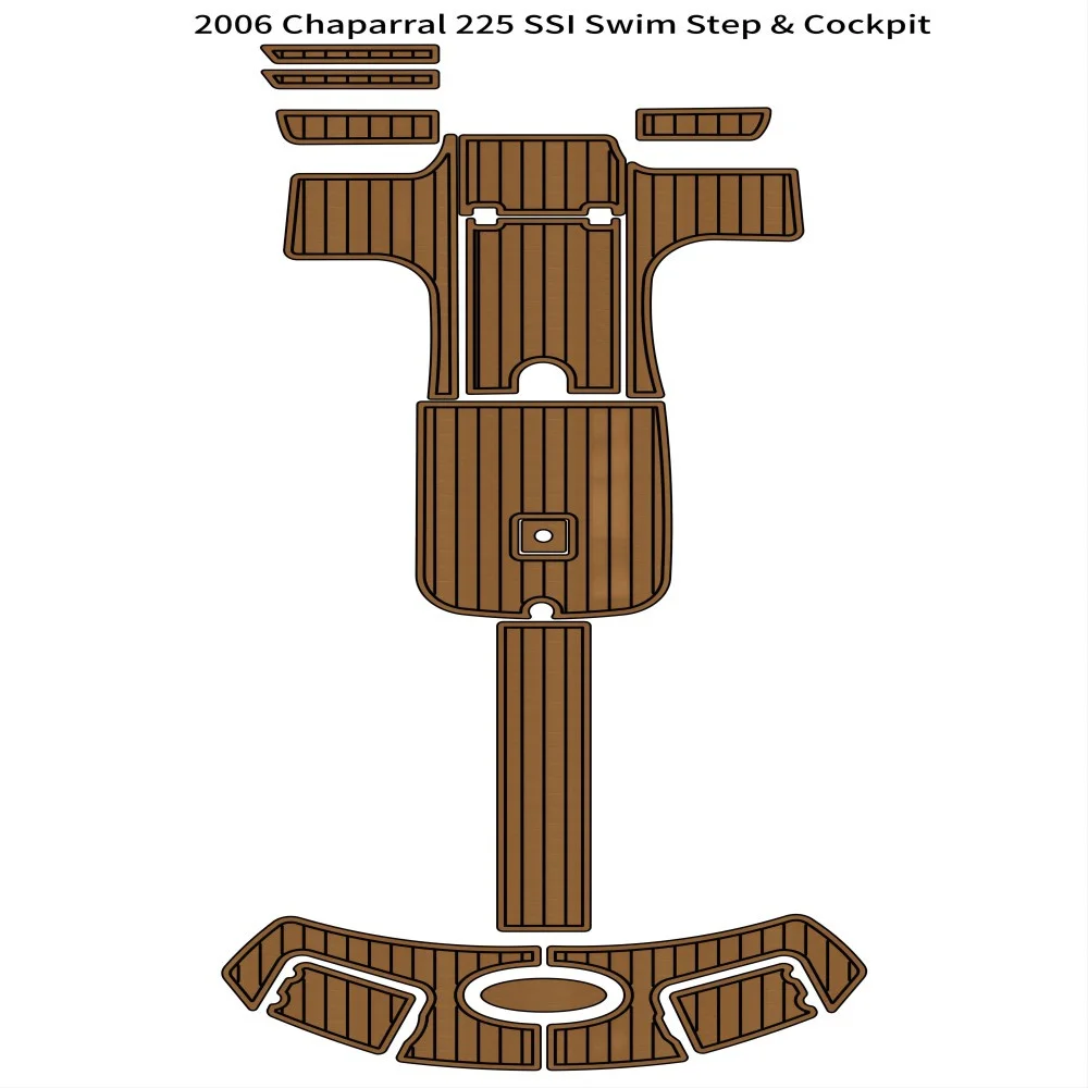 

2006 Chaparral 225 SSI Swim Step Platform Cockpit Boat EVA Teak Deck Floor Pad