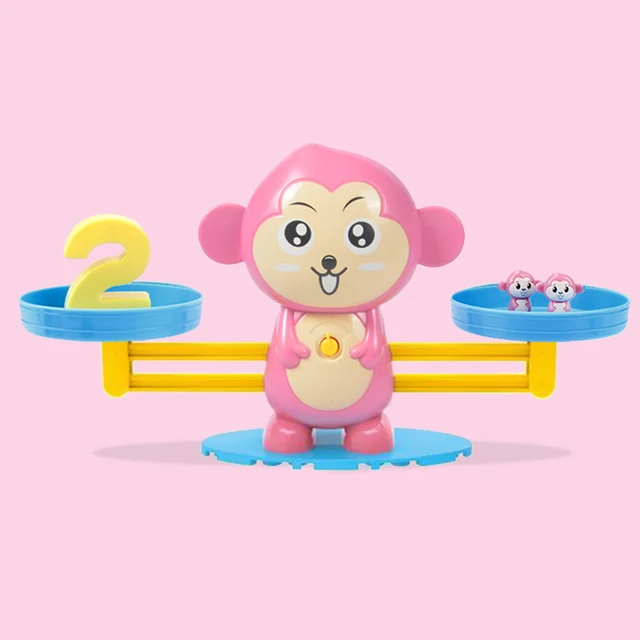 Montessori Math Toy Digital Monkey Balance Scale Educational Math Penguin Balancing Scale Number Board Game Kids Learning Toys 5