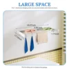ABS Material Retractable Clothes Drying Rack For Indoors or Outdoors, Wall-Mounted Clothing Dryer Hanger 1