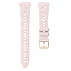 Elegant 18mm Rose Gold Buckle Watch Strap with Quick Release Mechanism - 18mm universal (Pink)