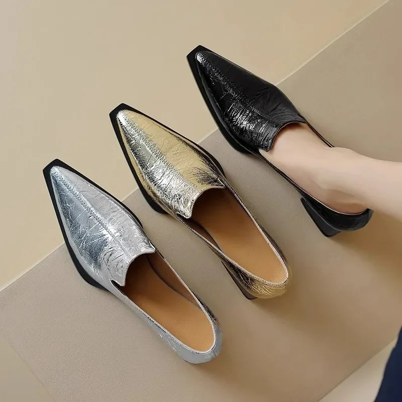 Black Heels Sapatos Femininas Women Light Weight European Stylish Elegant Square Heel Shoes Lady Casual Office Party Shoes 6