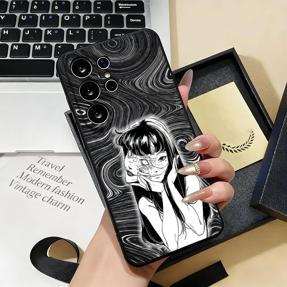 Gothic Horror Art Black Soft Shell Phone Case