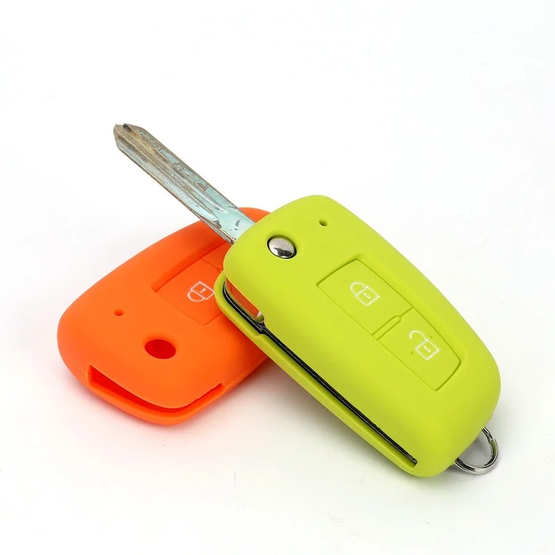 Key Case Key Case Cover Car Key Shell Remote Control Case Cover Flip Key Fob Shell Silicone Car Key Fob Cover Case Protect Skin Cap for Nissan Qashqai J11 X-trail Murano MAXIMA ALTIMA Juke Flip Folding Remote