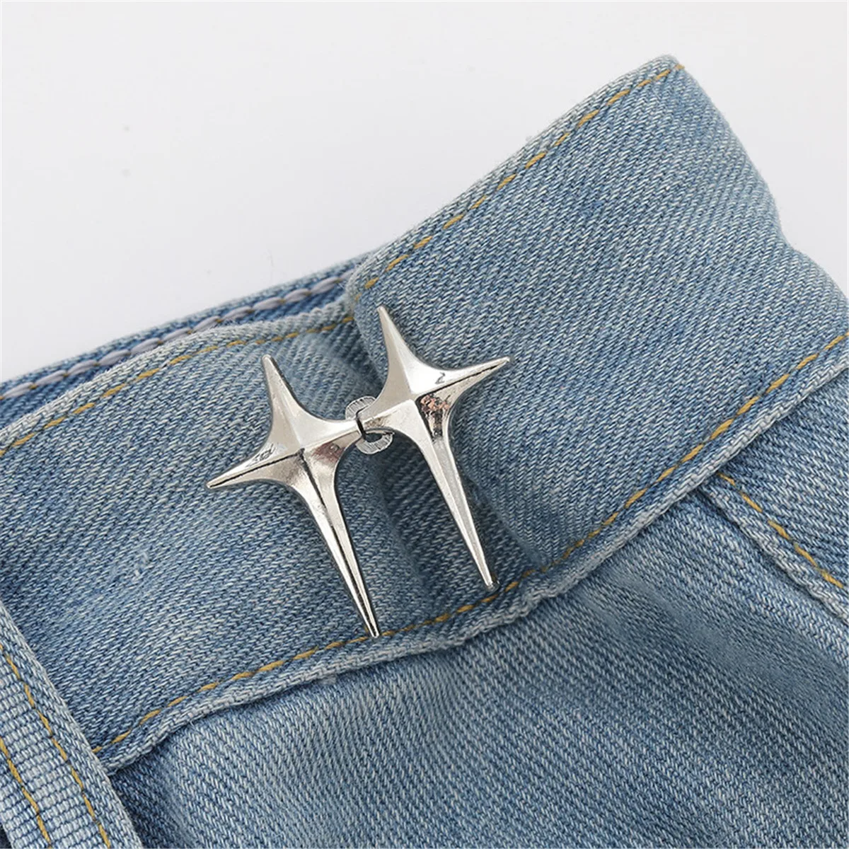 1PCS Adjustable Waist Button For Jeans Pants Detachable Button, No Sewing  Required, Perfect Fit Instant Jean Button