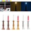 10Pcs 1:87 LED Candle Light Miniature Candlesticks Dollhouse Electric Light Lamp Candelabra Doll House Decoration Accessories 1