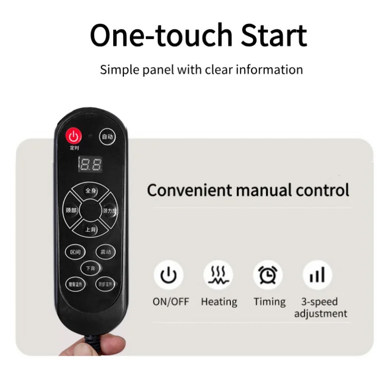 Electric Back Massager Vibrating Cervical Massage Chair Seat Cushion for Home Office Use massage chair massage cushion