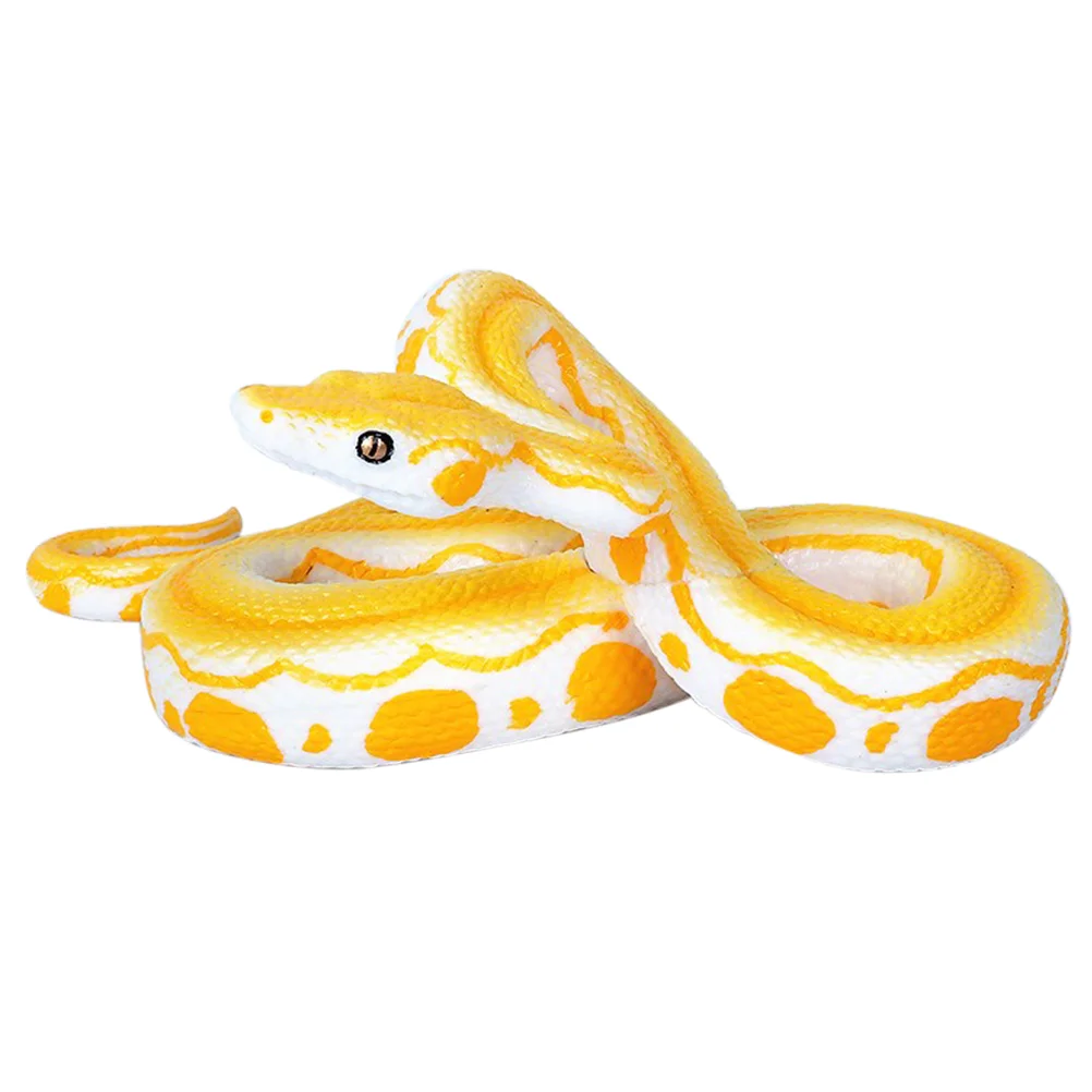 

Lifelike Rubber Snake Limbless Reptiles Rubber Rattlesnake Python Model Real Snake Toy Black Snake Toys