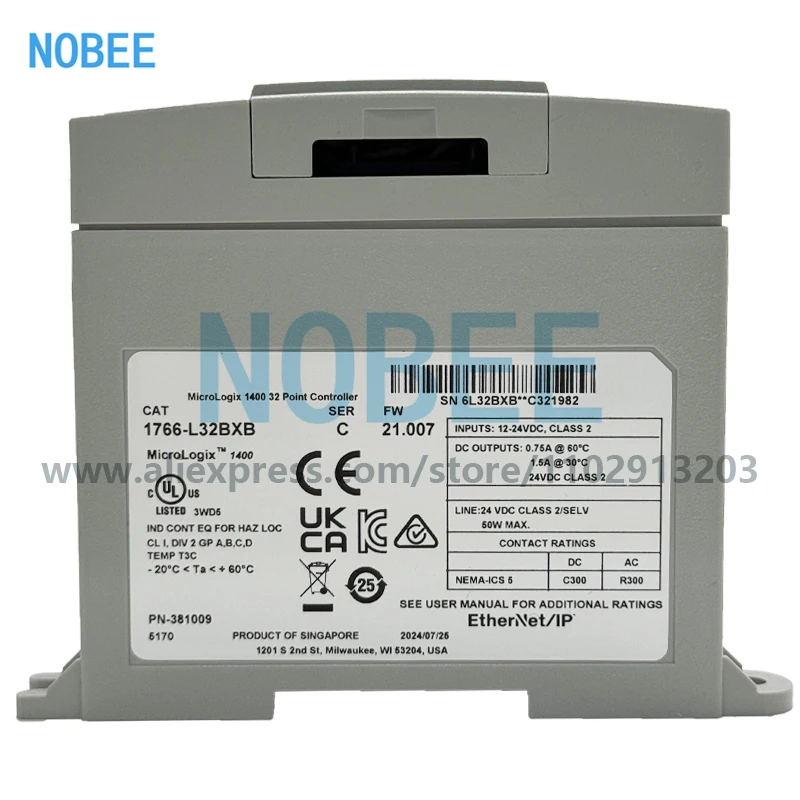 New Original,PLC MicroLogix 1400 Controller,1766-L32BXB,1766-L32AWA,1766-L32BWA