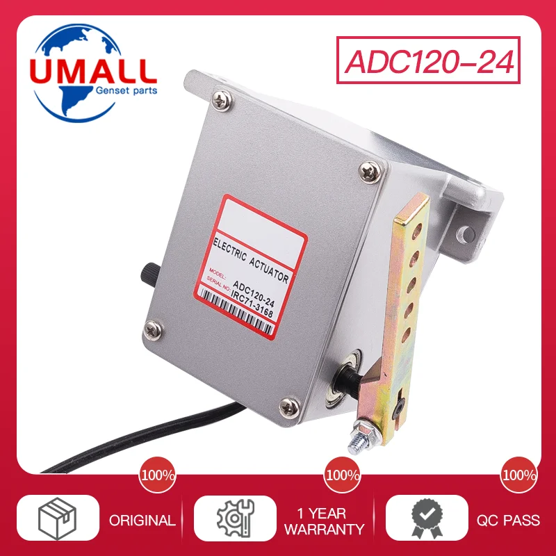 Adc120 12V 24V Electronic Controller Motor Actuator Govornor Fuel Pump Diesel Genset Part Linear Rotork External Type Actuator