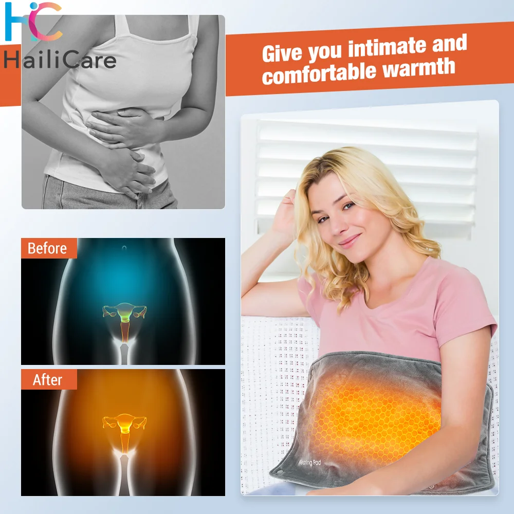 

30*50CM Electric Heating Pad Blanket for Pain Relief Graphene USB Smart Thermostat Hand Warmer Winter Office Hand Warming Bag