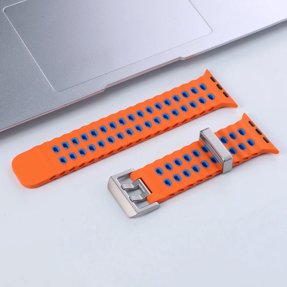 ตัวเลือกสินค้า สายซิลิโคนระบายอากาศ iWatch Ultra 45-49mm ใส่ได้ทุกรุ่น