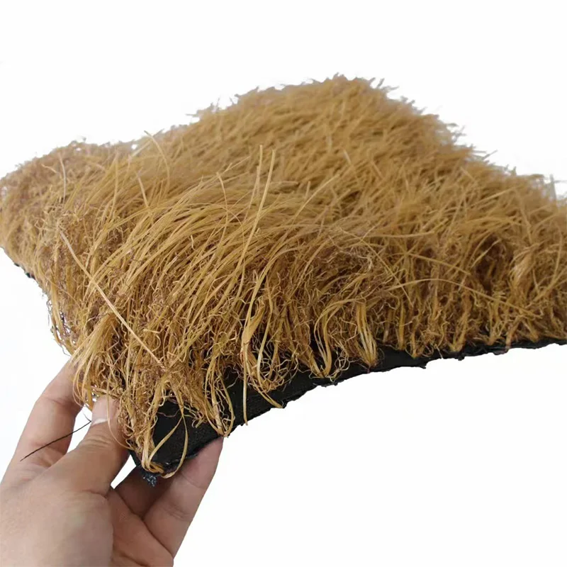 

0.5/1M Synthetic Artificial Thatch Carpet Type Extended Grass Wire Fake Thatch Simulated Straw Thatch Lawn Mat