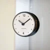 Shower Anti Fog Waterproof Mini Small Table Decoration Kitchen Living Bathroom Room Wall Clock Toilet Round Quartz Sucker 7cm 2