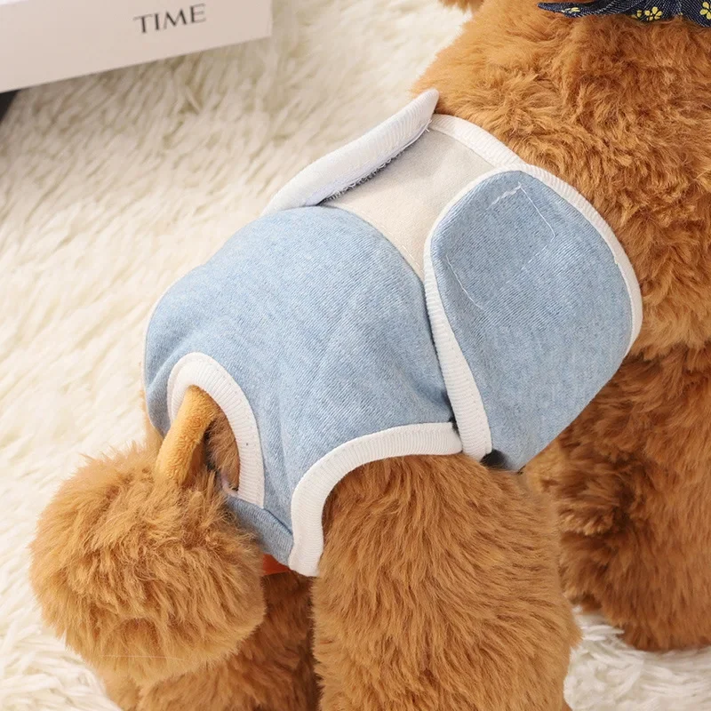 Reusable Female Dogs Diaper Pants Sanitary Female Dog Pants Diapers for Dogs Menstruation Pet Cat Physiological Safety dog diapers pet diapers dog nappies