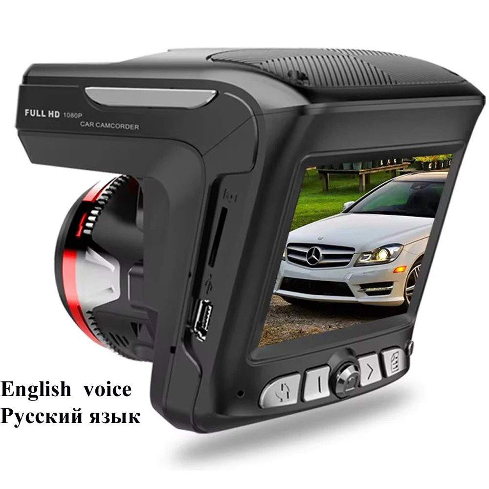 Dash Cam Car DVR Recorder Rad Detector X7-Plush X K Ka Ku Laser Anti Full Band 2 In 1 Car detector FHD1080P