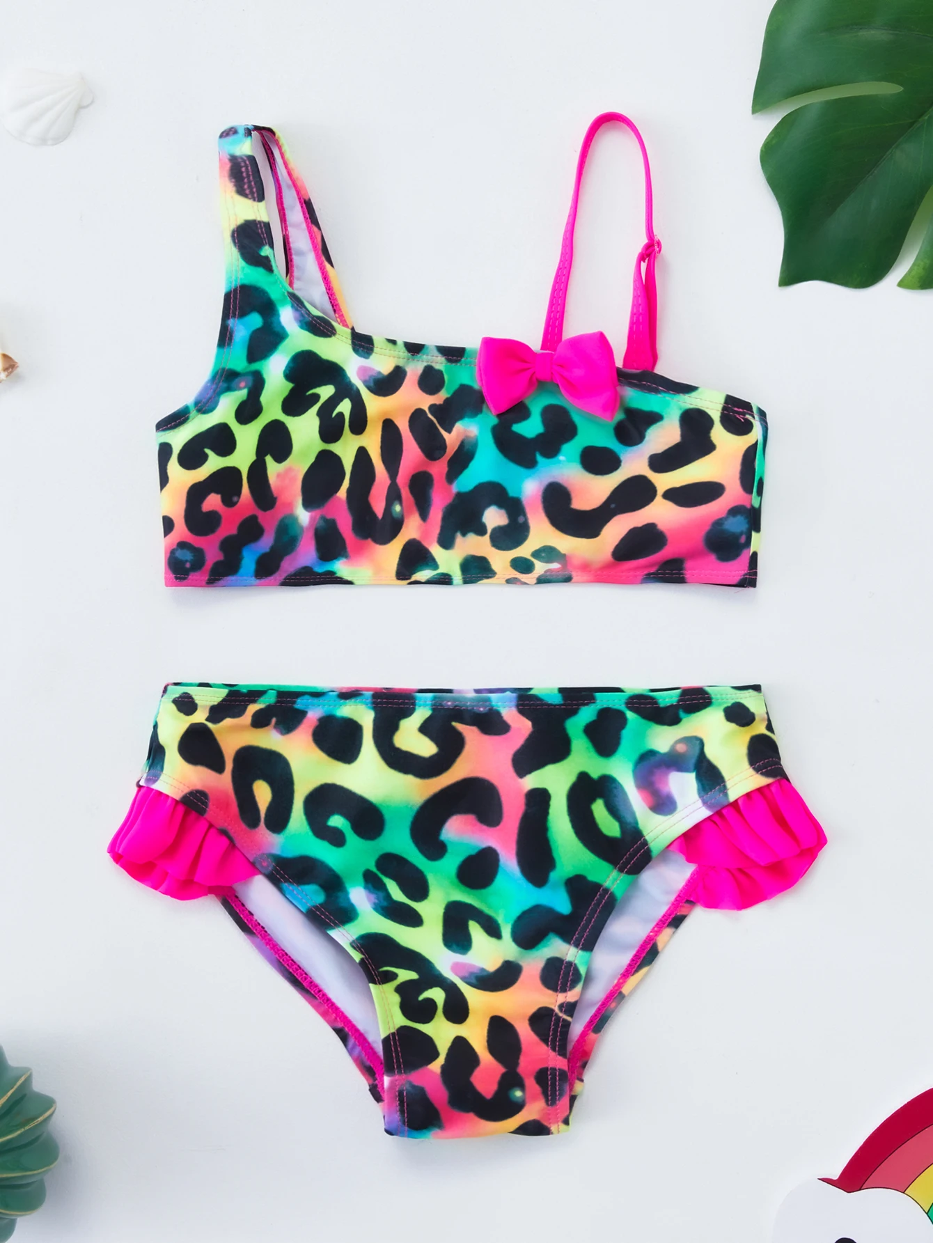 Girls Swimsuit Fish Scale Printed