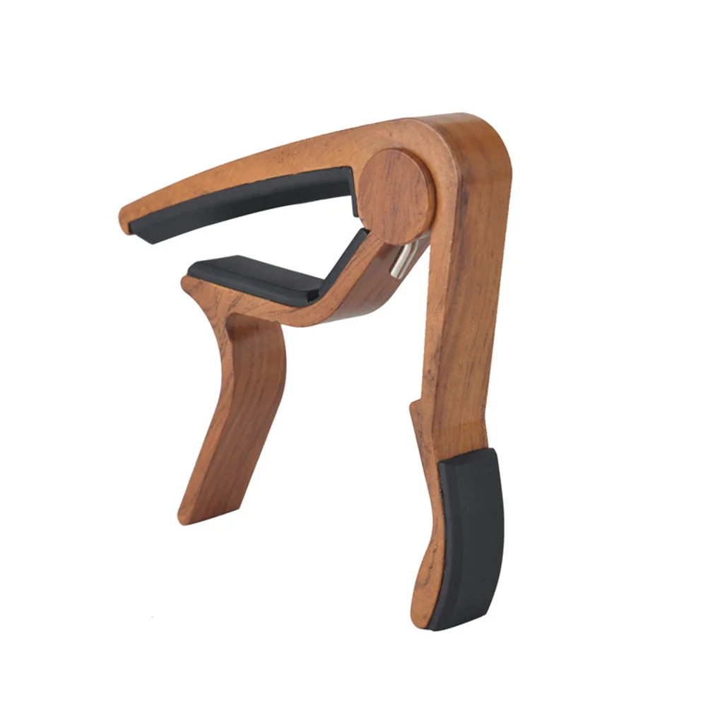 

Guitar Capo Quick Change Acoustic Guitar Accessories Trigger Capo Key Clamp (Rose Wooden Grain)