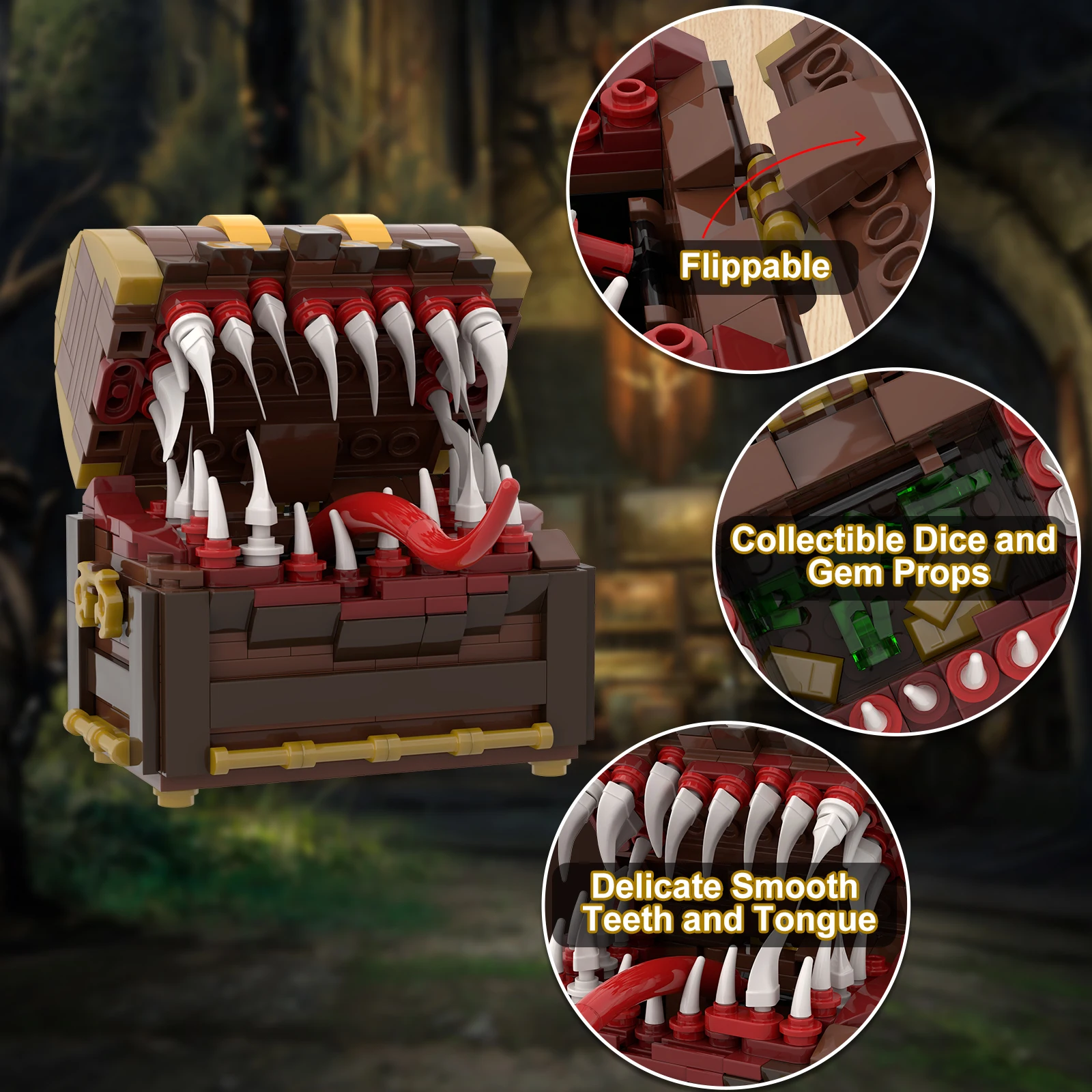 Dungeons E Final Treasure Box Dragons Pirate Bricks Imic Chest Yaranzo Monster Building Blocks Set Regalo Di Natale Per Bambini