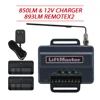 Universal Liftmaster 850LM gate and garage door opener Receiver with 12V charger and remotes, Compatible with 811lm,893lm 5