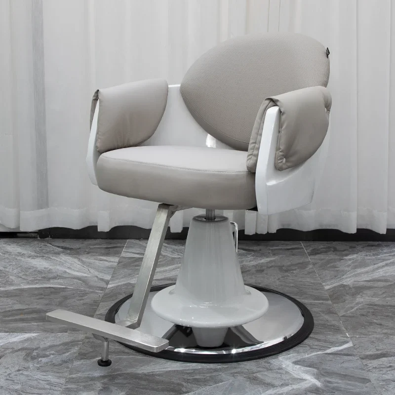 

Modern Barbershop Minimalist Design Barber Chair Perm Hair Dyeing Luxury Barber Chair Silla De Barbería Salon Furniture GM212